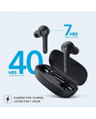 CUFOK Bluetooth Earbuds True Wireless Sport Headphones HiFi Bass Noise Canceling TWS Ear Buds with Charging Case Waterproof Earphones Microphone Compatible with Apple iPhone Android Samsung Phone